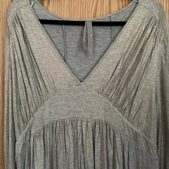 Melissa McCarthy Seven7 tunic empire waist long cuffed sleeves NWOT, v-neck 1X - Picture 4 of 10